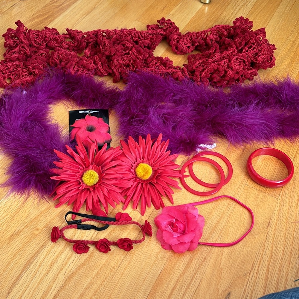 Boas, clips, headbands and bracelets